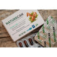 Open pack of Vegan CBD with Curcumin & D3 on a table